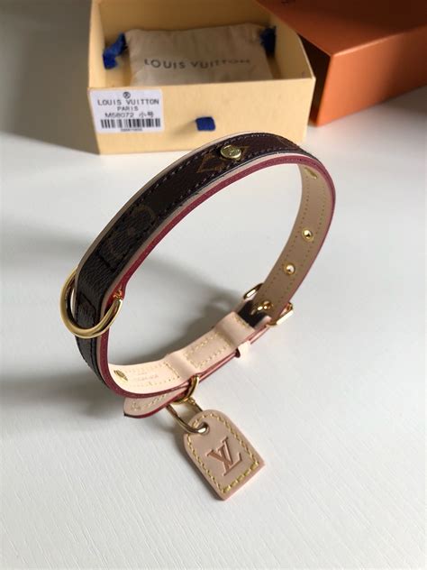 fake louis vuitton dog harness|Louis Vuitton dog collar leash.